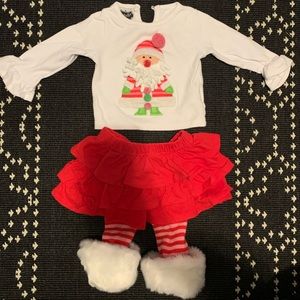 Baby girl Christmas outfit. So adorable and plenty of stretch.